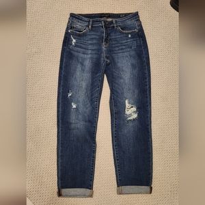 Judy Blue Destructed Slim Fit Boyfriend